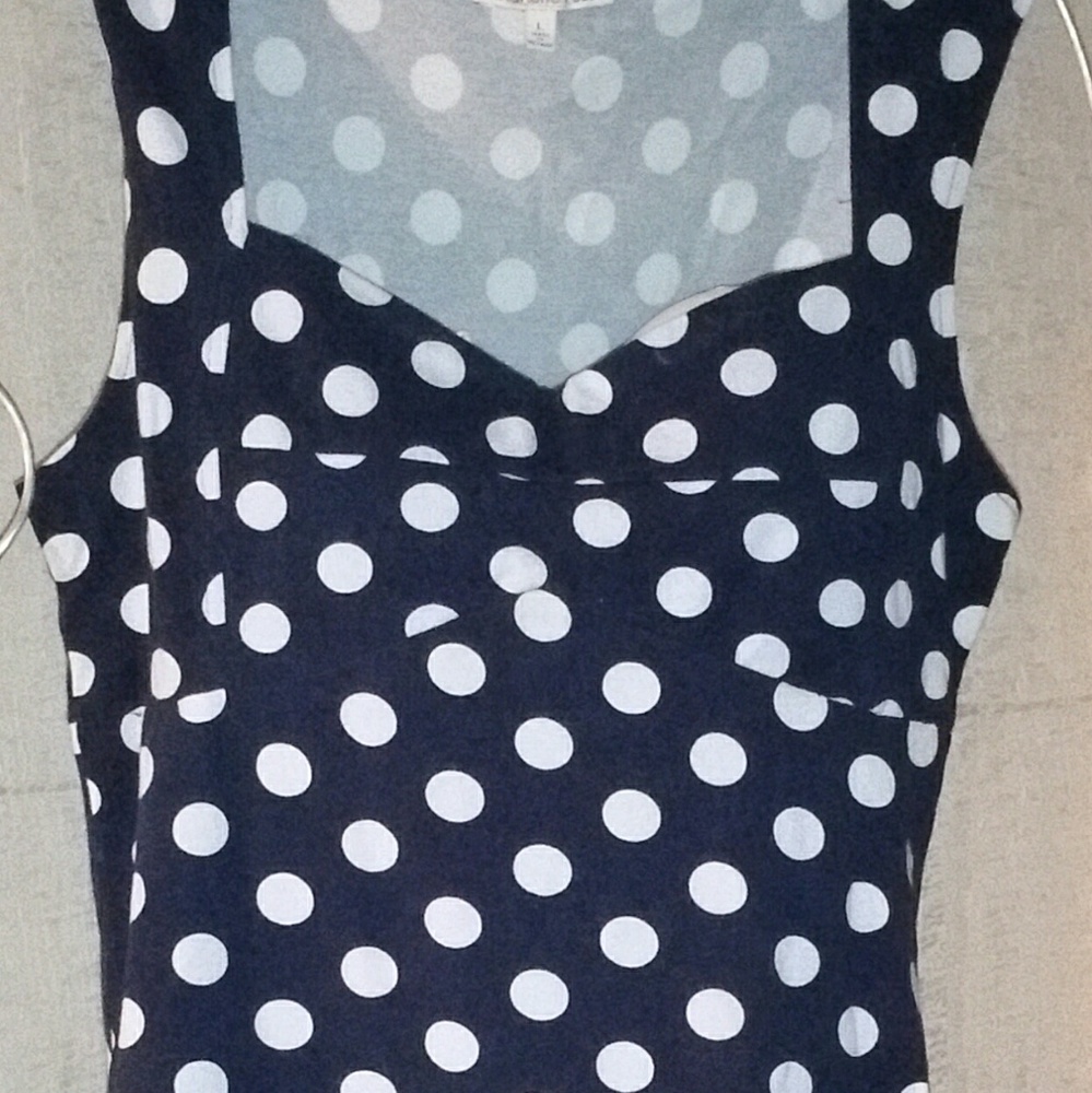 Charlotte Russe Polka Dot Stretch Short Dress